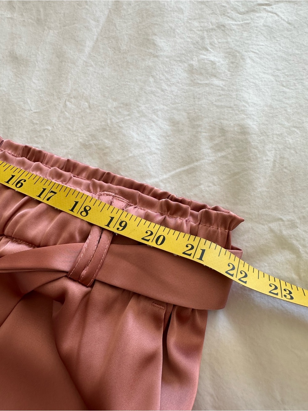 Joie Rose Satin Paperbag Wide-Leg Pants with Tie Belt, size XL - Picture 8 of 12